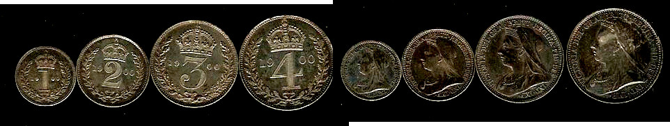 Royaume-Uni  Maundy Monnaie 1900 SPL